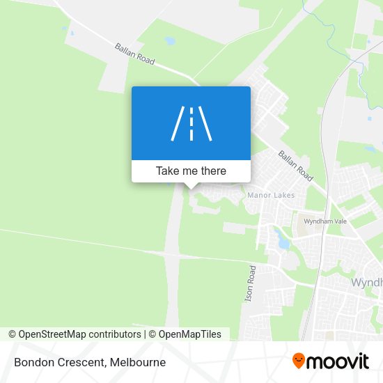 Bondon Crescent map