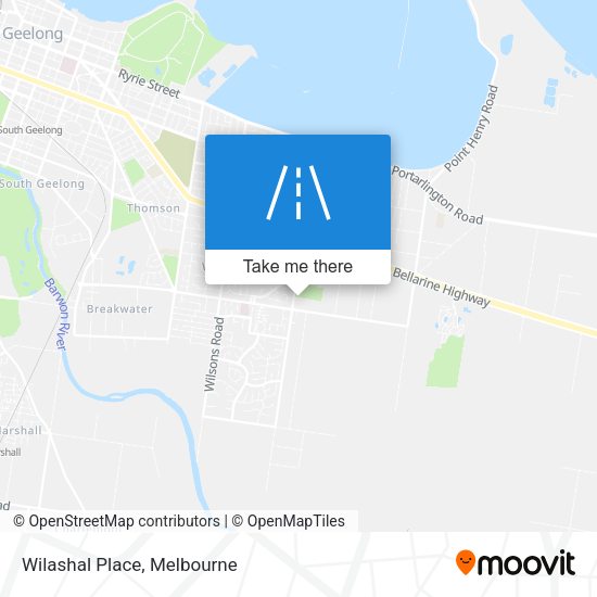 Wilashal Place map