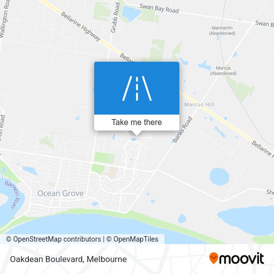 Oakdean Boulevard map