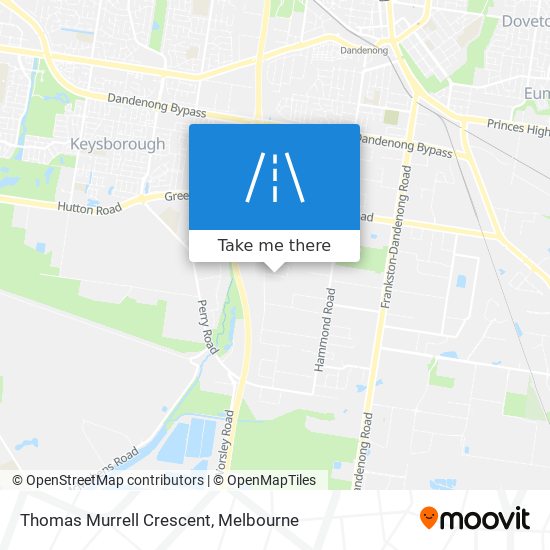 Thomas Murrell Crescent map