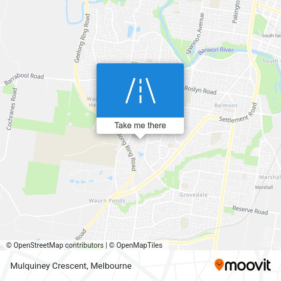 Mulquiney Crescent map