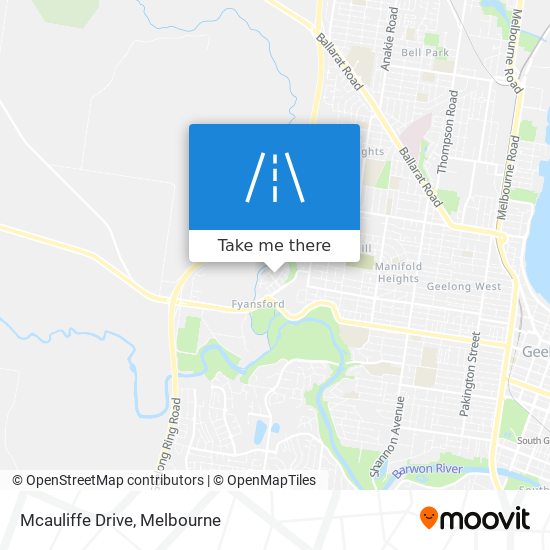 Mcauliffe Drive map