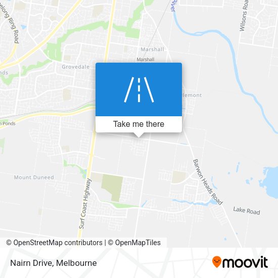 Nairn Drive map