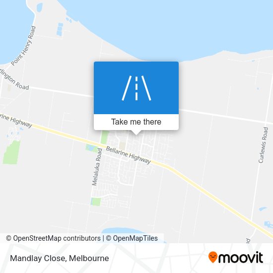 Mandlay Close map