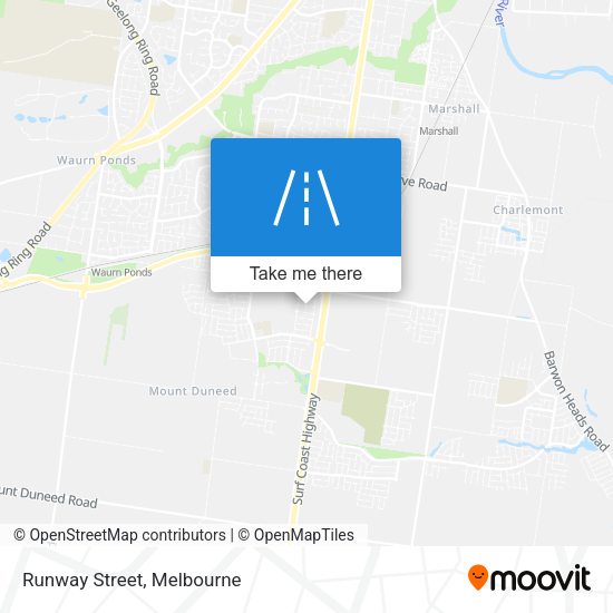 Runway Street map