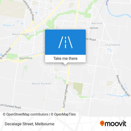 Decalage Street map