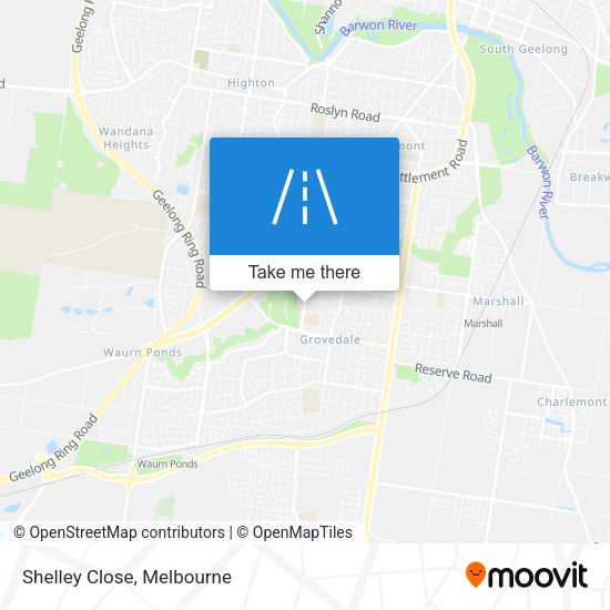 Shelley Close map