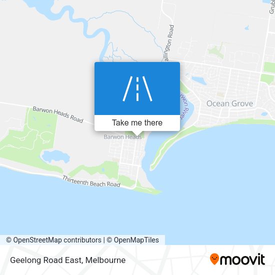 Geelong Road East map