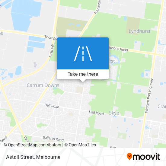 Astall Street map