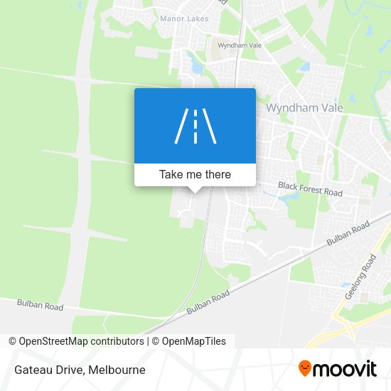 Gateau Drive map