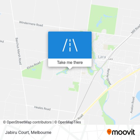 Jabiru Court map
