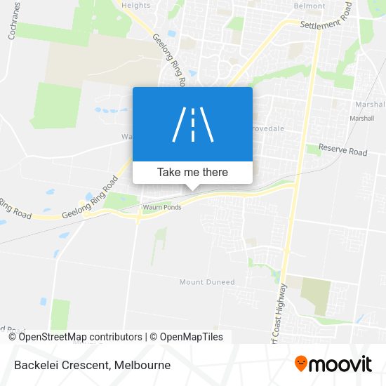 Backelei Crescent map