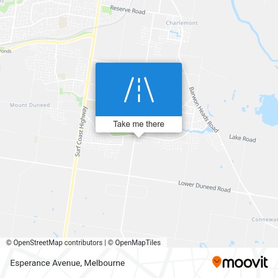Esperance Avenue map