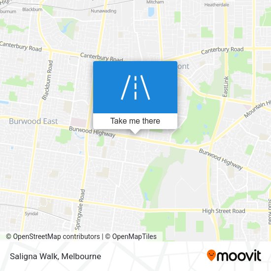 Saligna Walk map