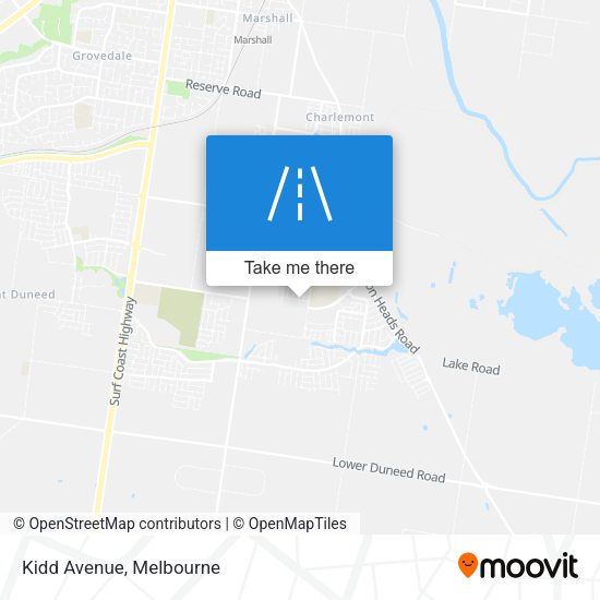 Kidd Avenue map