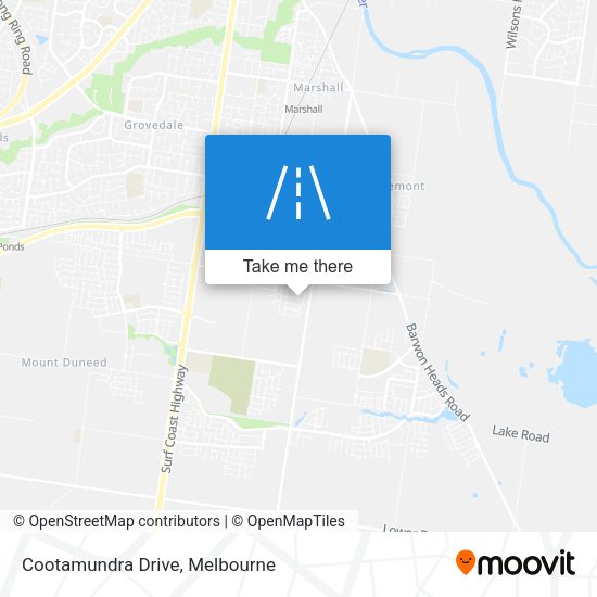 Cootamundra Drive map