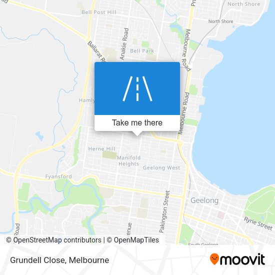 Grundell Close map