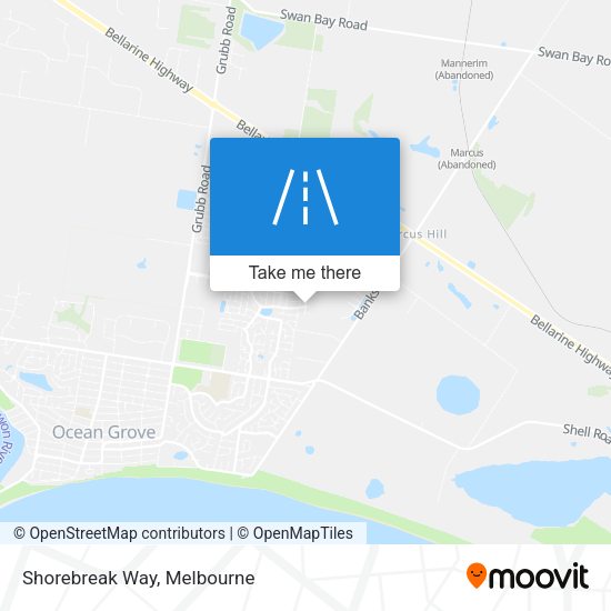 Shorebreak Way map
