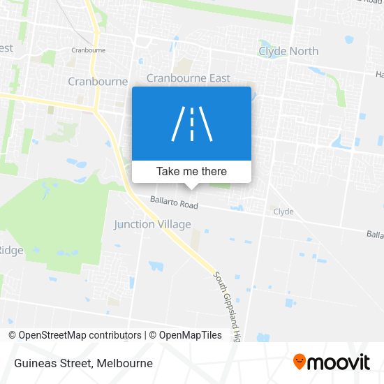 Guineas Street map
