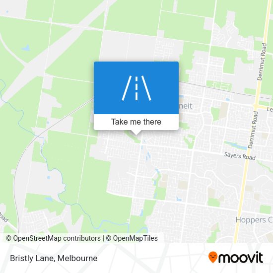 Bristly Lane map