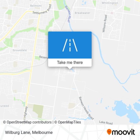 Wilburg Lane map
