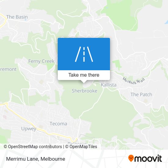 Merrimu Lane map