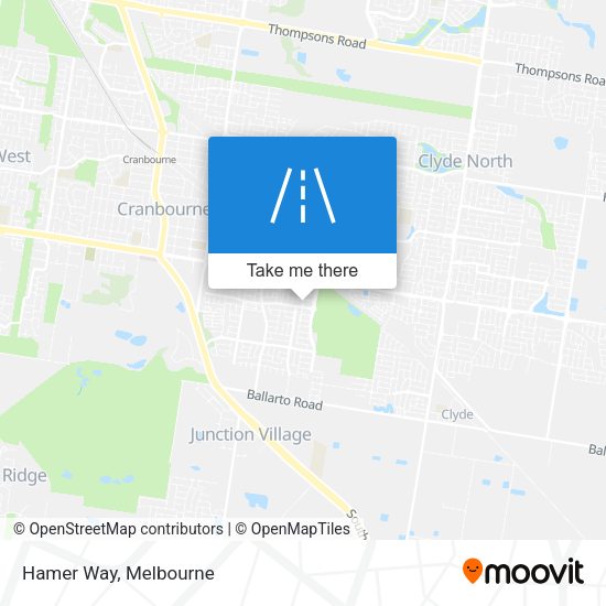 Hamer Way map
