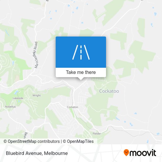 Bluebird Avenue map