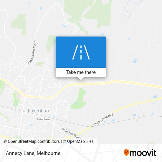 Annecy Lane map