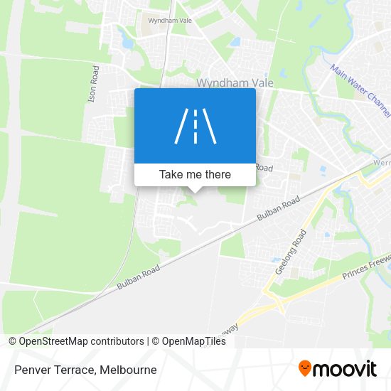 Penver Terrace map