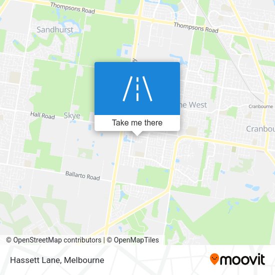 Hassett Lane map