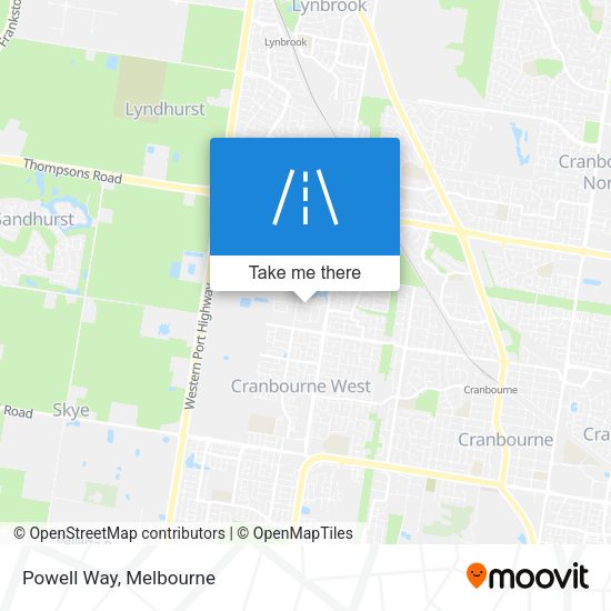 Powell Way map
