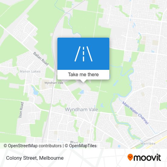 Colony Street map