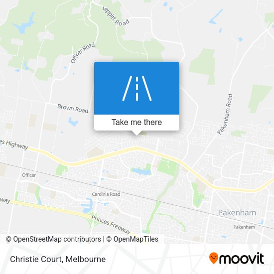 Christie Court map