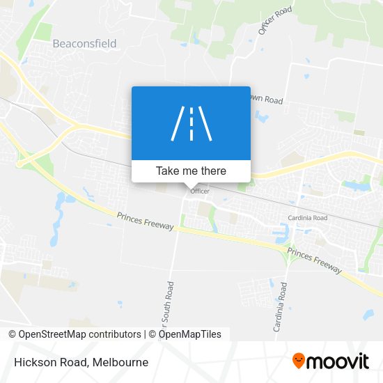 Hickson Road map