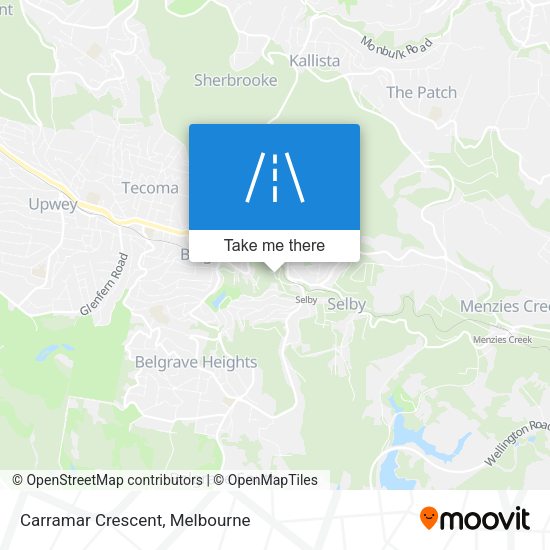 Carramar Crescent map