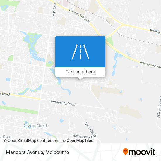 Manoora Avenue map