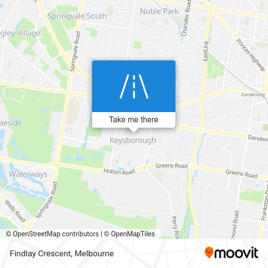 Findlay Crescent map