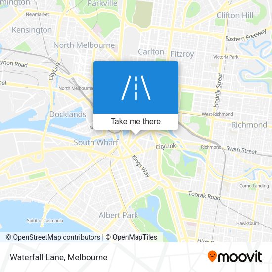 Waterfall Lane map