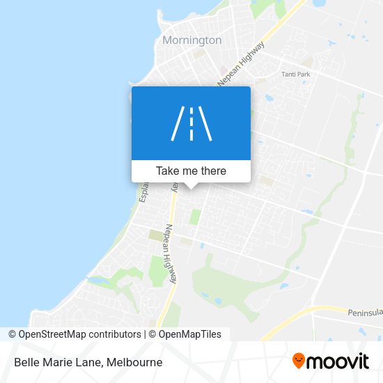 Belle Marie Lane map