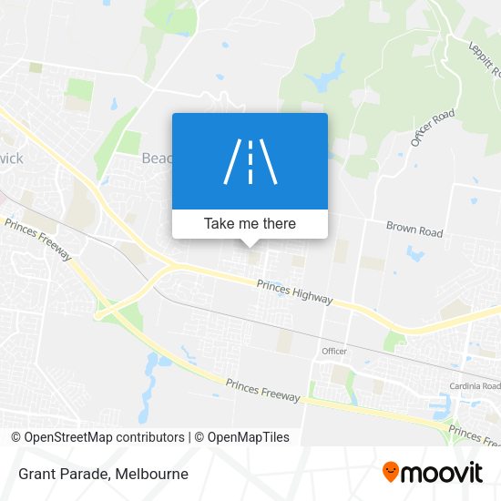 Grant Parade map