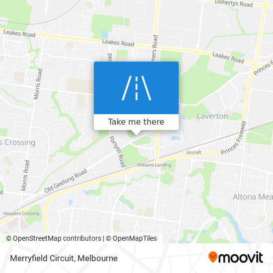 Mapa Merryfield Circuit