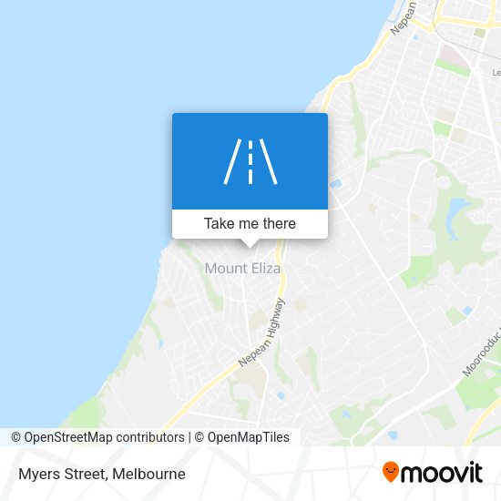 Myers Street map