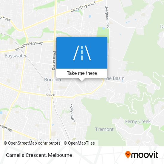 Camelia Crescent map