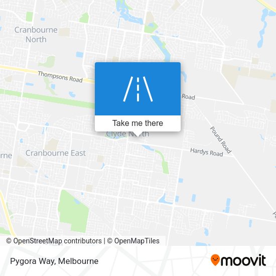 Pygora Way map