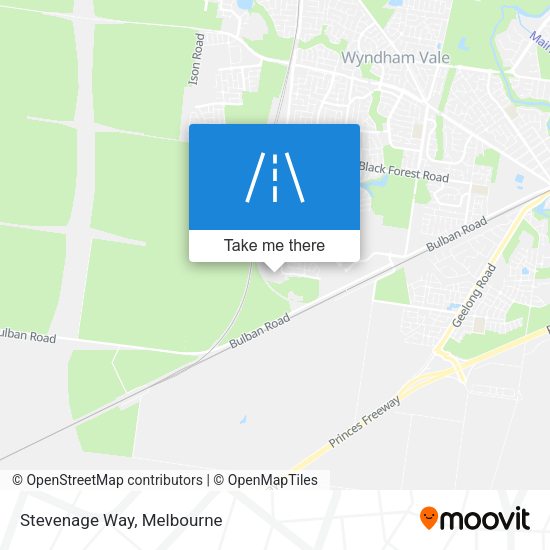 Stevenage Way map