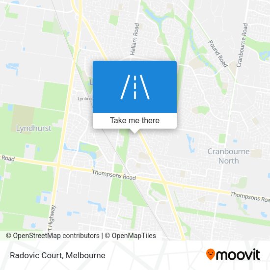 Radovic Court map