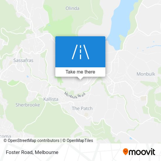 Foster Road map