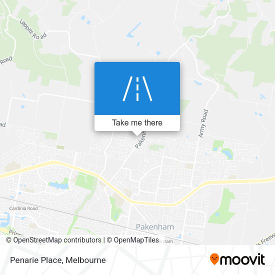 Penarie Place map