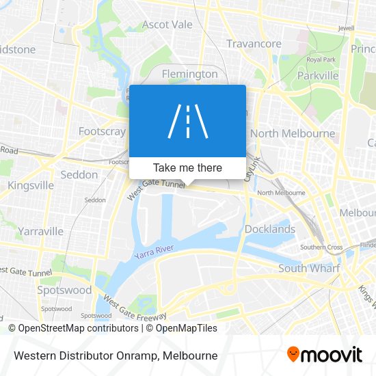 Western Distributor Onramp map